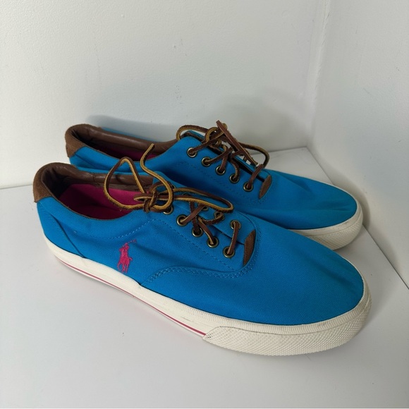 Polo Ralph Lauren blue shoes men’s size 9.5D - Picture 1 of 16